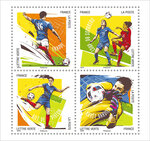 Carnet - Football : Vos 10 gestes préférés - 10 timbres autocollants