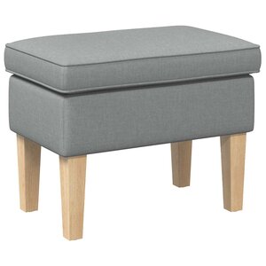 vidaXL Pouf Gris clair 55 x 35 x 41 cm Tissu