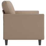 vidaXL Canapé à 2 places Cappuccino 140 cm Similicuir