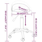 Vidaxl chaise pivotante de salle à manger blanc similicuir