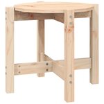 vidaXL Table basse Ø 52 5x45 cm Bois massif de pin