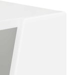 vidaXL Étagère latérale Blanc 33 x 32 x 70 5 cm Bois d'ingénierie