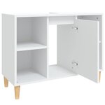 vidaXL Meuble d'évier blanc 80x33x60 cm bois d'ingénierie