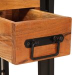 vidaXL Table d'appoint 30 x 30 x 40 cm Bois d'acacia massif et métal