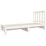 vidaXL Lit coulissant sans matelas blanc 2x(90x190) cm