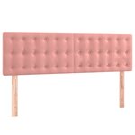 vidaXL Sommier à lattes de lit avec matelas Rose 140x200 cm Velours