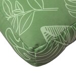 vidaXL Coussin de palette motif de feuilles 50x50x12 cm tissu