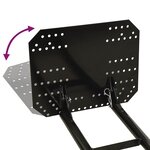 vidaXL Chasse-neige pour VTT 150x38 cm Noir