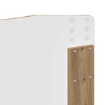 vidaXL Tête de lit Chêne artisanal 135 cm Bois d'ingénierie