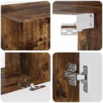 vidaXL Ensemble meuble TV 2 Pièces Chêne fumé Bois d'ingénierie
