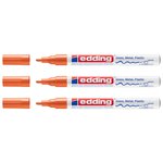 Marqueur Peinture Brillante 751 Orange Pointe Ronde 1-2 mm x 3 EDDING