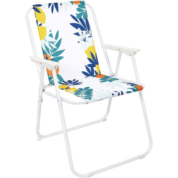 Chaise de jardin pliante an acier et tissu rio