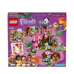 LEGO Friends 41422 La Cabane des Pandas dans la Jungle, Jouet avec Mini Poupées Mia, Olivia, et les Figurines d'Animaux