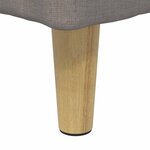 vidaXL Pouf de rangement avec coussin Taupe 40 x 40 x 45 cm tissu