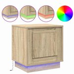 vidaXL Cabinet de chevet avec 2 Pièces Chêne sonoma 44 x 34 5 x 45 cm