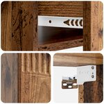 vidaXL Cabinet de chevet mural Bois ancien 49 x 34 5 x 20 cm