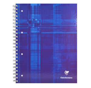Cahier Bind'O Block 22 5x29 7 160p Q.5x5 cadré 4 couleurs de bandes perfo. 4 trous CLAIREFONTAINE