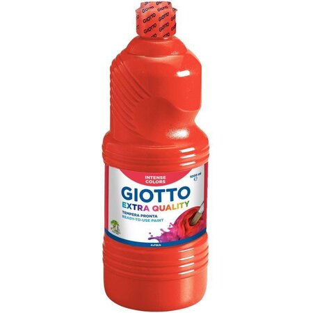 Flacon de 1L de gouache liquide GIOTTO EXTRA QUALITY rouge vermillon