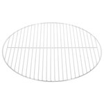 vidaXL Grille de barbecue ronde Ø50 cm acier inoxydable 304