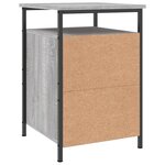 vidaXL Tables de chevet 2 Pièces sonoma gris 40x42x60cm bois d'ingénierie