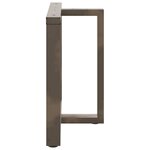 vidaXL Pieds de table à manger en T 2 pièces Noir 90x35x(72-73) cm Acier
