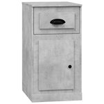 vidaXL Armoire latérale avec tiroir gris béton 40x50x75 cm