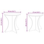 vidaXL Table basse 2 Pièces Blanc 46 x 46 x 47 cm Bois massif en pin