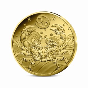 Signes astros - Cancer Monnaie de 5€ 1/2g or