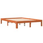 vidaXL Cadre de lit sans matelas cire marron 120x190cm bois pin massif