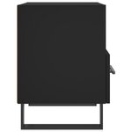 vidaXL Table de chevet noir 40x35x47 5 cm bois d’ingénierie