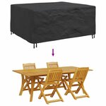 vidaXL Housse pour mobilier d'extérieur Noir 200 x 150 x 85 cm 420D