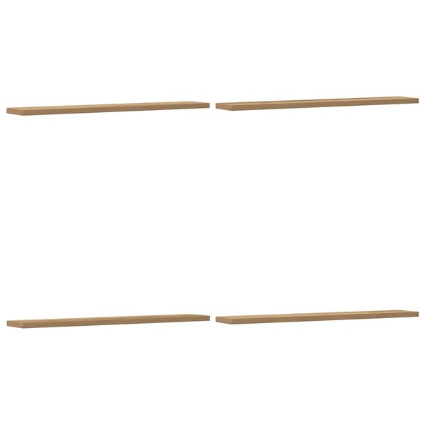 vidaXL Étagères murales 4 Pièces chêne artisanal 60x20x1 5 cm