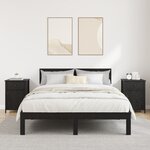 vidaXL Tables de chevet 2 Pièces Chêne noir 40x42x60 cm Bois d'ingénierie