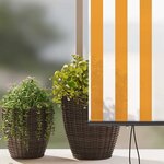 vidaXL Store Roulant Extérieur Orange et blanc 200 x 250 cm tissu