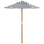 vidaXL Parasol de jardin pour enfants avec poteau en bois Ø120x140 cm