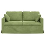 vidaXL Canapé Vert clair 158 x 78 x 80 cm Velours