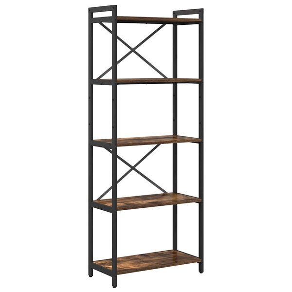 vidaXL Bibliothèque Chêne fumé 60 x 30 x 153 cm Bois d'ingénierie
