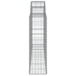 vidaXL Paniers à gabions arqués 9 Pièces 200x30x100/120 cm Fer galvanisé