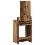Coiffeuse vidaXL avec tiroirs en bois vintage 50x41x140 cm