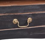 vidaXL Meuble TV 120x30x40 cm noir bois d'acajou massif