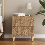vidaXL Table de chevet Chêne artisanal 43 x 34 5 x 48 cm