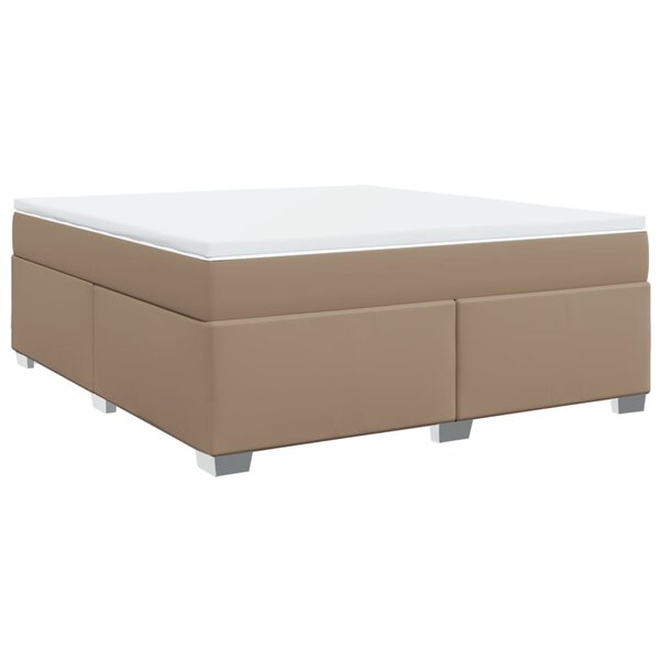 vidaXL Sommier à lattes de lit avec matelas Cappuccino 180x200 cm