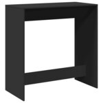 vidaXL Table de bar noir 102x50x103 5 cm bois d'ingénierie