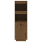 vidaXL Buffet haut Marron miel 34x40x108 5 cm Bois massif de pin