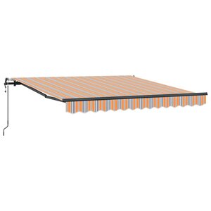 vidaXL Auvent Rétractable Multicolore 300 x 250 cm Tissu et Aluminium