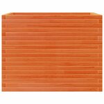 vidaXL Jardinière cire marron 90x60x68 5 cm bois de pin massif