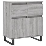 vidaXL Buffet Sonoma gris 60x35x70 cm Bois d'ingénierie
