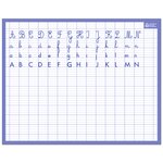 Ardoise effaçable à sec avec alphabet sur ligne seyès 21 x 26 5 cm
