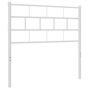 vidaXL Tête de lit de remplacement métal blanc 75 cm
