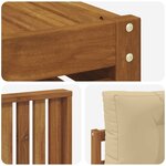 vidaXL Ensemble de canapés d'extérieur 9 Pièces Naturel et Beige